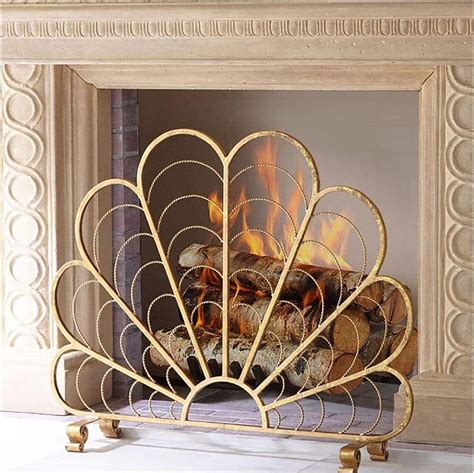 Gold Single Panel Fireplace Screen Fireplace Guide By Linda