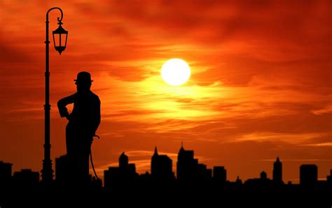 Man Sunset City Silhouette Free Stock Photo Public Domain Pictures