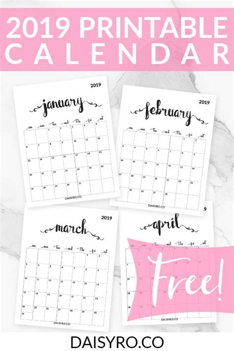 Free printable january 2021 calendar. 20+ 2019 Monthly Planner - Free Download Printable Calendar Templates ️