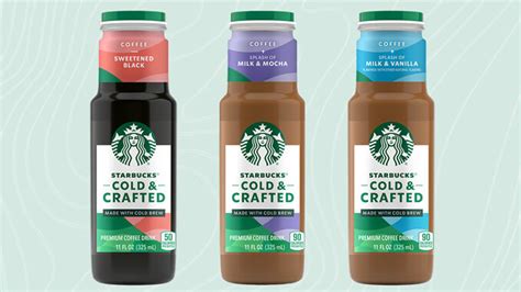 Starbucks Bottles New Cold And Crafted Cold Brew Coffees Chew Boom