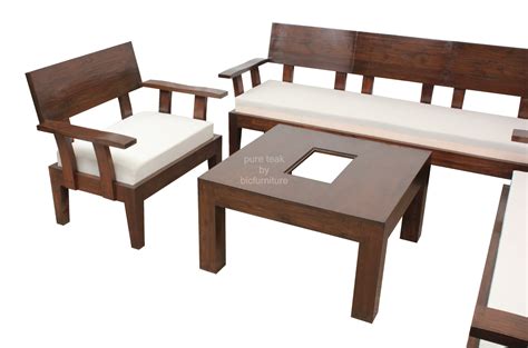 Buy teak wood sofa sets online for a cosy and comfortable living room. Awesome Teak Wood Sofa Set Designs With Price