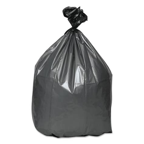 Platinum Plus 25 Pack 60 Gallon Gray Plastic Can Trash Bag In The Trash