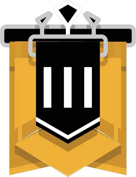 Manager Rainbow Six Siege Gold 3 Rank Free Transparent Png Download