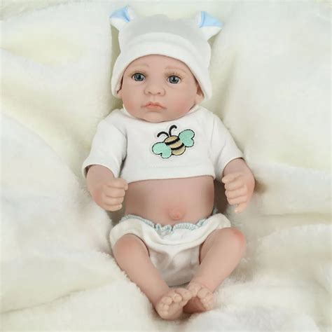 10 Inch Reborn Doll Vinyl T Baby Silicone Mini Dolls Lifelike Baby