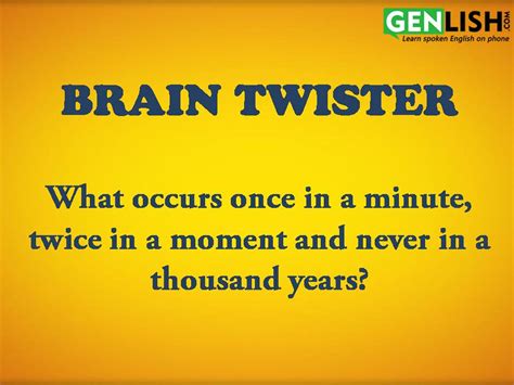 Brain Twister Genlish