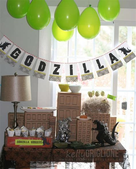 Godzilla Party Godzilla Birthday Godzilla Birthday Party