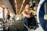 Bodybuilder Working Out in Gym Stock Photo - Image of fitness, heavy ...