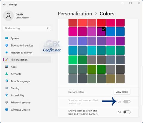 Change Windows 11 Start Menu And Taskbar Color Easily