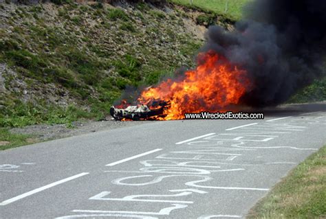 Photos Of Ferrari 458 Italia On Fire