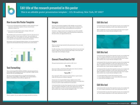 Before the instruction on how to create a poster in powerpoint, we suggest that you familiarize yourself with the basic rules of creating posters. Presentation Poster Templates - Free PowerPoint Templates