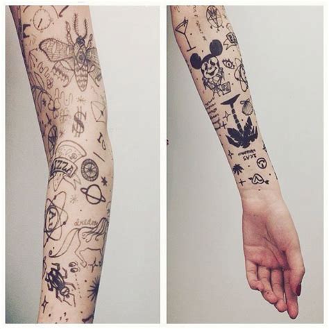 ̗̀ Pinterest Doxie634̗̀ Tattoos Sleeve Tattoos Doodle Tattoo