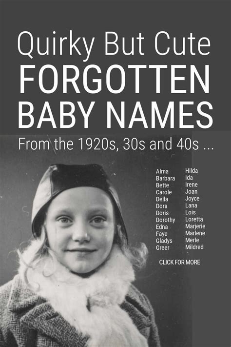 Unusual Vintage Baby Names For Girls Quirky Girl Names Vintage Baby