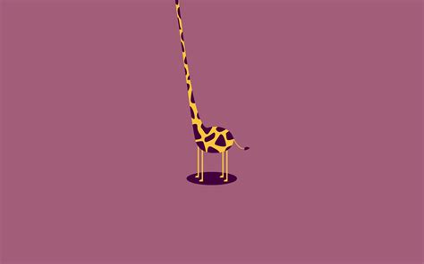 Giraffevectorart Kertas Dinding Inspirasi Desain Grafis Ilustrasi