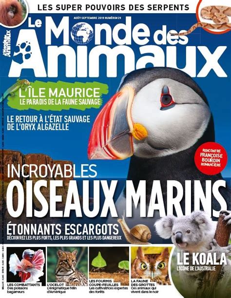 Le Monde Des Animaux N°29 Version Numérique Monmag