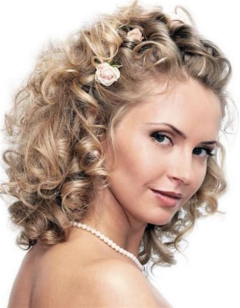 Curly Wedding Hairstyles For Medium Length Hair Hoomfest