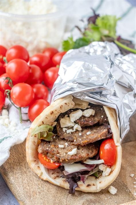 Make Restaurant Worthy Homemade Gyro Meat And Gyros Flat Breads Filled