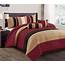 7 Piece Bedding Comforter Sets Luxury Bed In A Bag Microfiber 