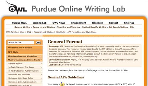 How To Cite A Government Website Mla Purdue Owl