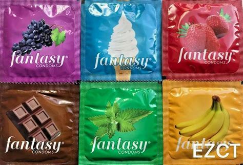 Buy Fantasy Flavored Condoms Pack 48 Condoms Variety Of Flavors Such As Vanilla Strawberry