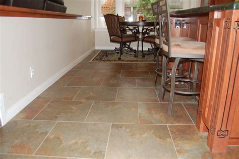 Looking for a contractor you can rely on to get your job done quickly and at an affordable price? Tile flooring around kitchen island | Tile floor, Flooring, Kitchen