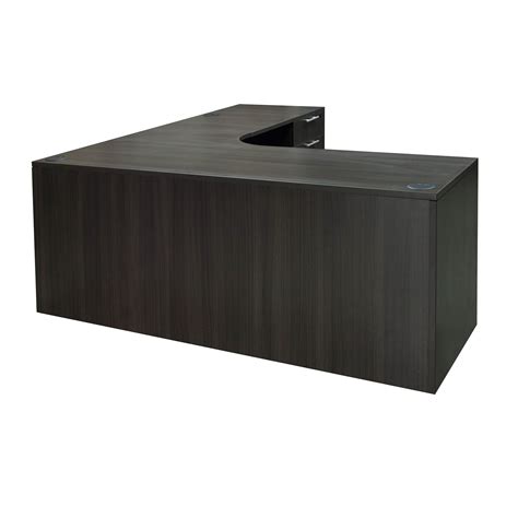 Combining classic mission style with space conservation, this corner desk is a wonderfully efficient addition to home office furnishings. Everyday Right Return Laminate Corner Desk L Shape With ...