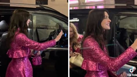 Viral Video Of Anne Hathaway Waving To Fans Sparks Debate Dramawired