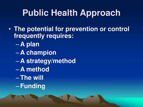 Ppt Introduction To The Public Health Approach Powerpoint