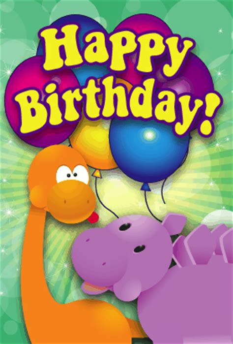 Happy birthday greeting card with cute dinosaur. Dinosaur Birthday Card