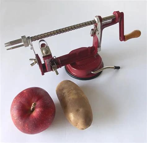 Vintage Peel Away Cast Iron Applepotato Peeler Slicer De Corer W