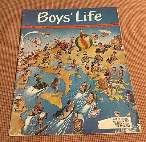 Vintage Boys Life Magazine Boy Scouts Magazine 1963 Etsy