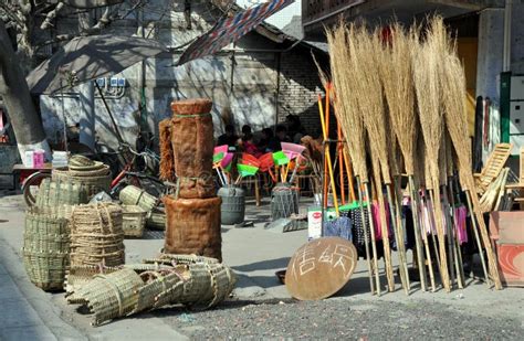 Pengzhou China Brooms And Baskets Editorial Stock Photo Image Of