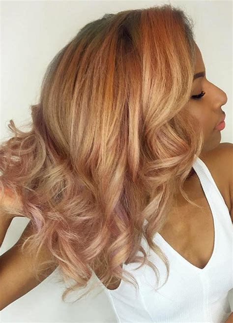 Rose Gold Hair Color Ideas Fashionisers