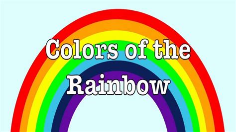 Colours Of The Rainbow Youtube