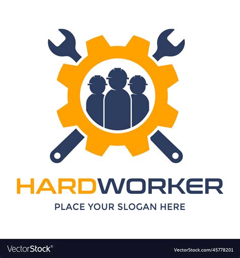 Hard Worker Logo