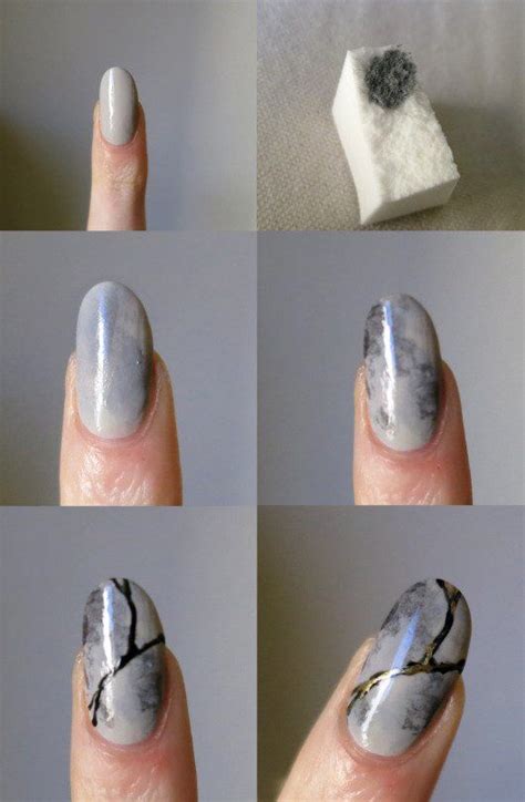 8 Diy Trendy Ideas To Get Marble Nails World Inside Pictures