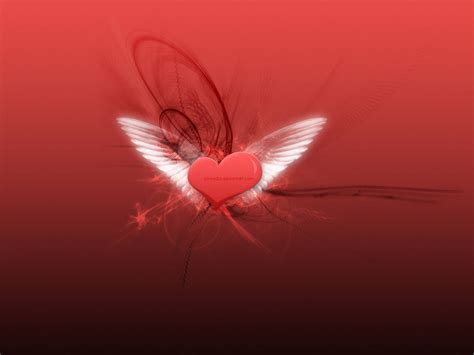 Free Download Beautiful Heart With Wings Love Wallpaper 1600x1200 For
