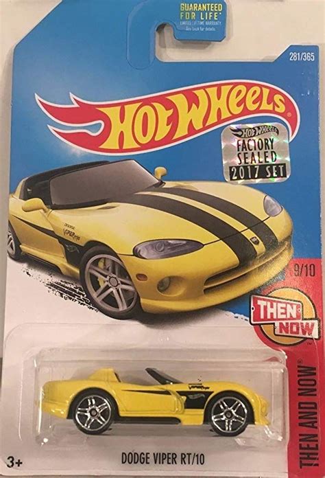 Hot Wheels 2017 Dodge Viper Rt10 Yellow Then Now 281365