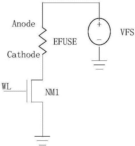 Electrically Programming Fuse Circuit Structure Adopting Current