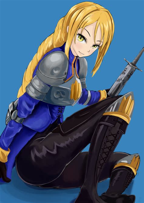 2007k021 Agrias Oaks Final Fantasy Final Fantasy Tactics 1girl Armor Ass Blonde Hair