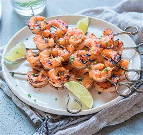 Shrimp are marinated in orange marmalade, balsamic vinegar, and lime juice, and then grilled jumbo shrimp is an impressive dish with simple flavors. Grilled Marinated Shrimp - Bluegreen Floor Care