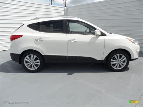 This new hyundai tucson is a white pearl limited fwd with a 6 speed automatic wod transmission. Cotton White 2012 Hyundai Tucson Limited Exterior Photo ...