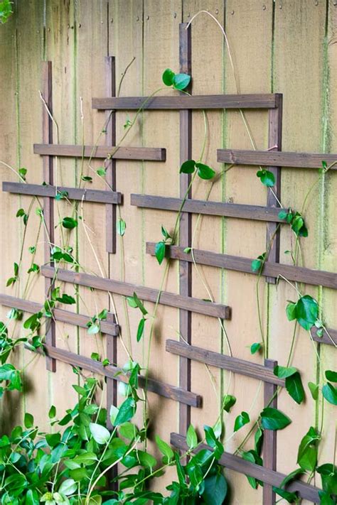 This trellis idea is one which looks classic but adds a little pizazz to your garden too. DIY Fence Trellis - Pretty Handy Girl