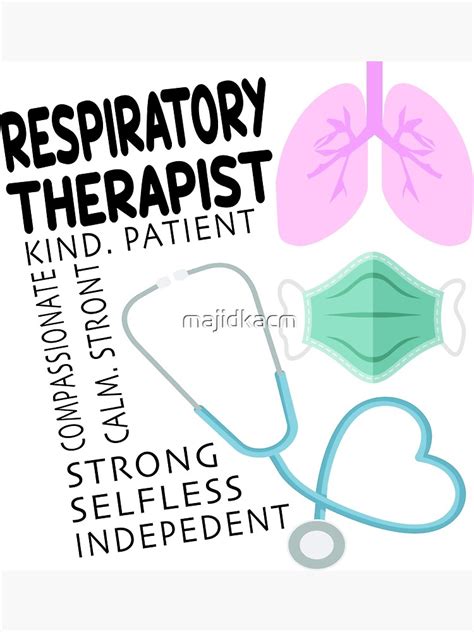 Respiratory Therapist Appreciation Poster By Majidkacm Redbubble