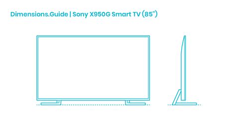 Sony Tv Dimensions Chart