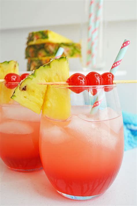 Boozy Cherry Pineapple Lemonade Punch