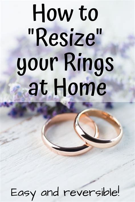 How To Resize Your Ring At Home Comfortable And Pretty Way To Make Your