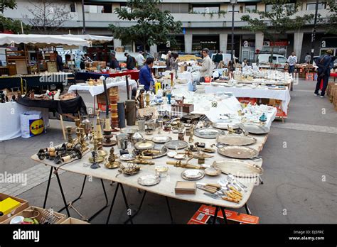 Flea Market In Paris France Stock Photo Alamy