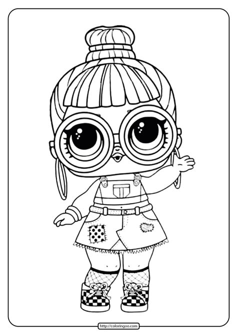 Happy Birthday Lol Doll Coloring Pages