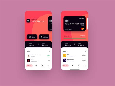 Banking app | Mobile app design inspiration, App interface design, App design