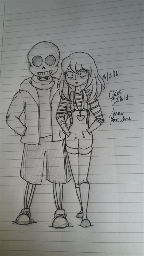 Spoopy Scary Sans X Young Adult Frisk By Sinnerforsans On Deviantart